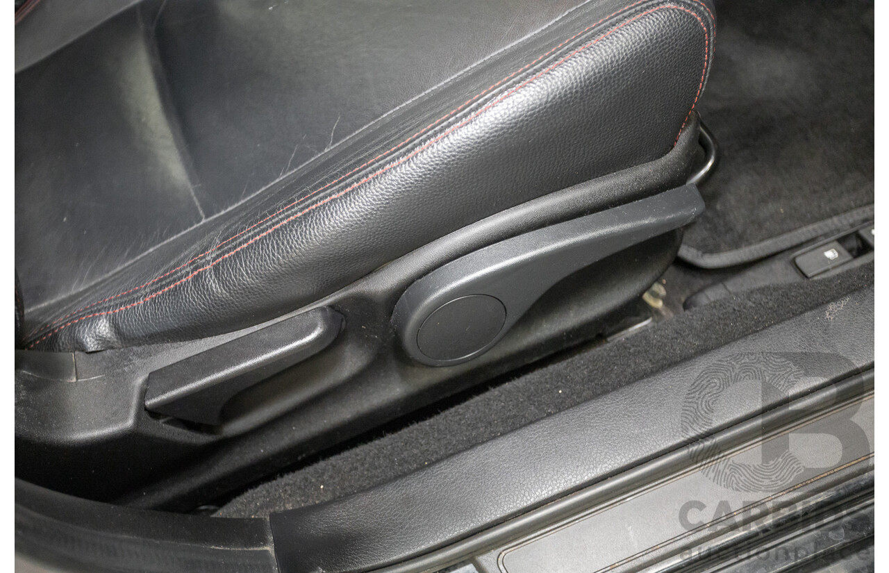 6/2012 Subaru WRX (AWD) MY12 4d Sedan Obsidian Black Pearl Turbo 2.5L