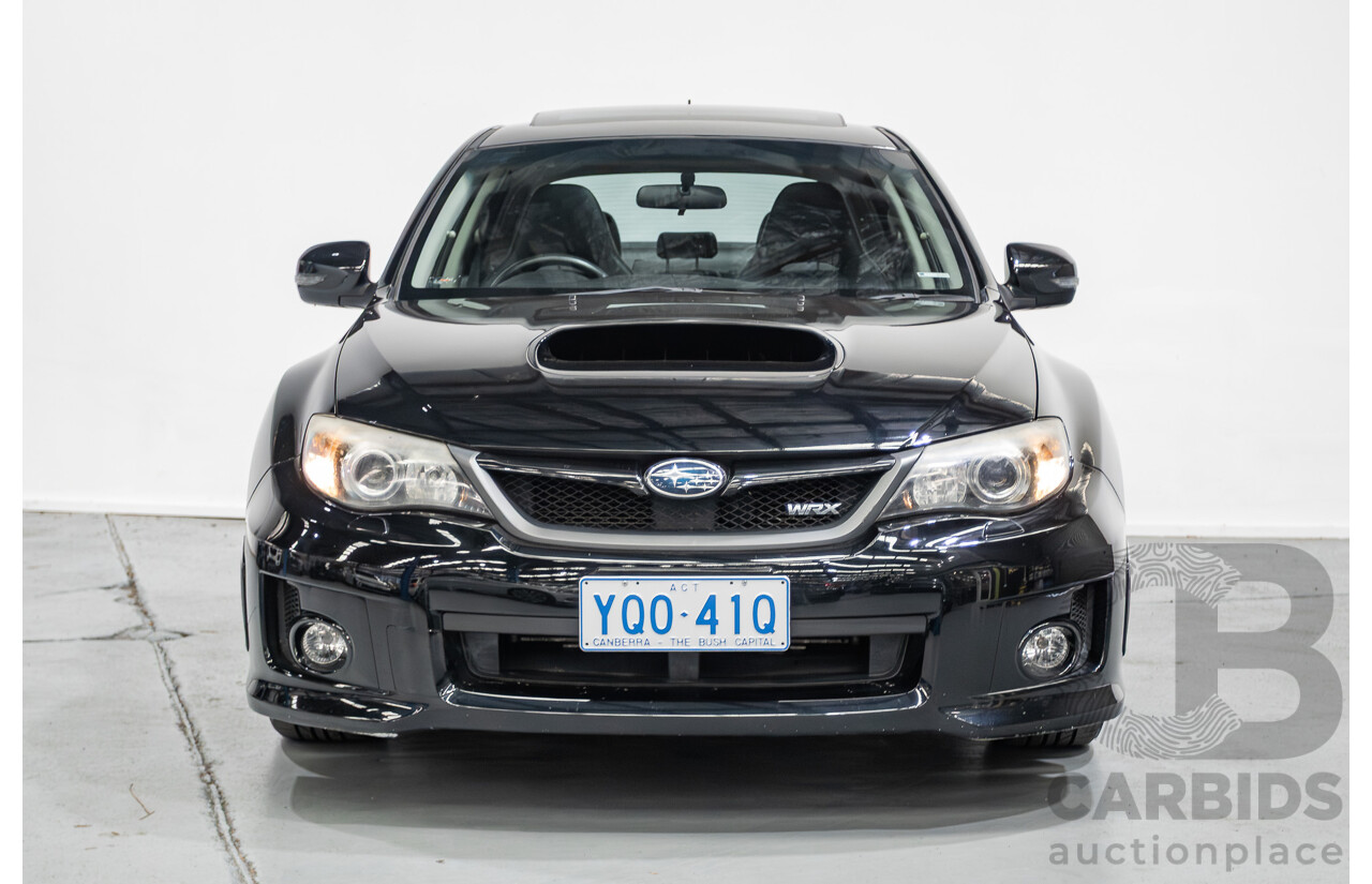 6/2012 Subaru WRX (AWD) MY12 4d Sedan Obsidian Black Pearl Turbo 2.5L