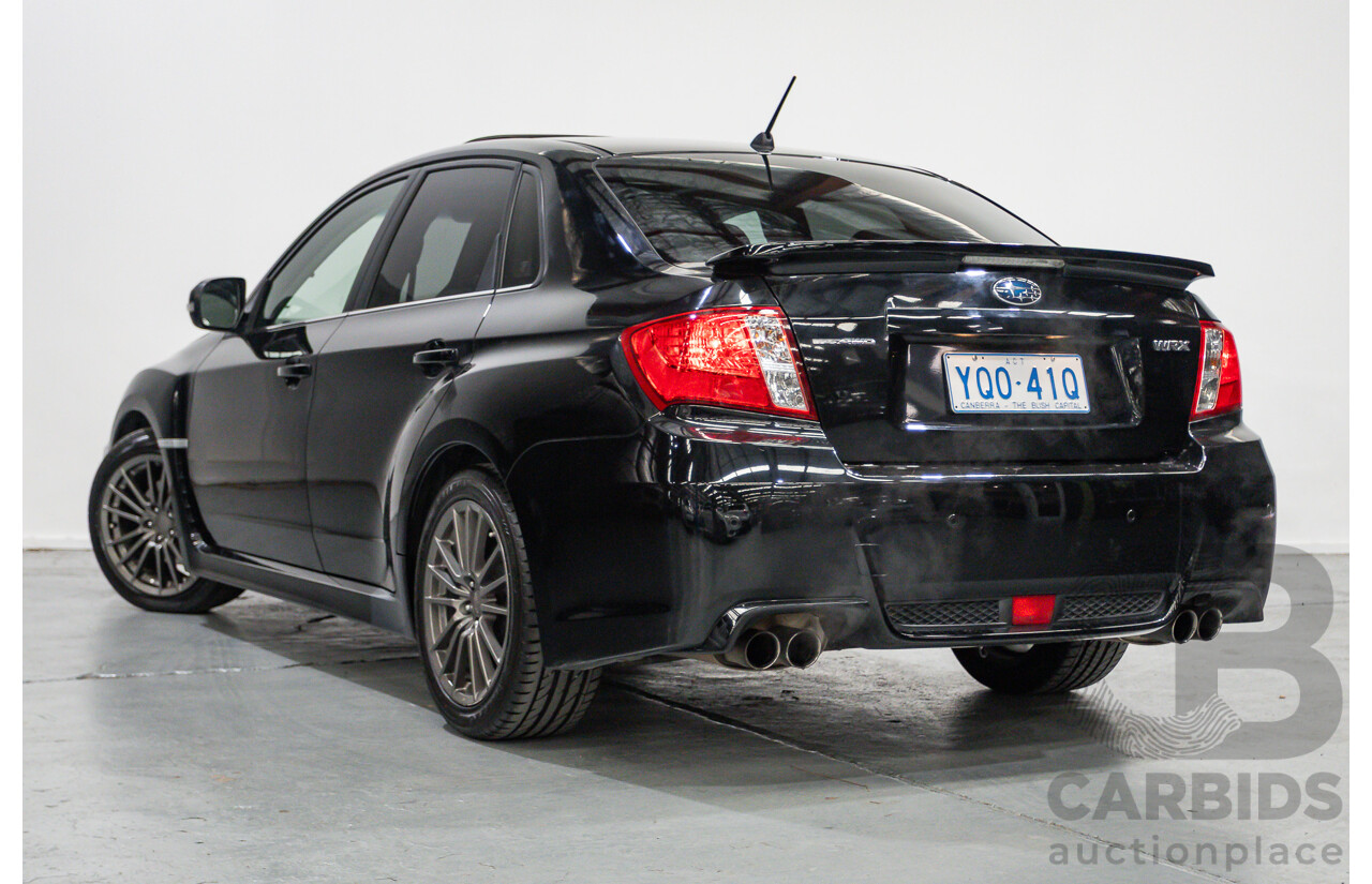6/2012 Subaru WRX (AWD) MY12 4d Sedan Obsidian Black Pearl Turbo 2.5L