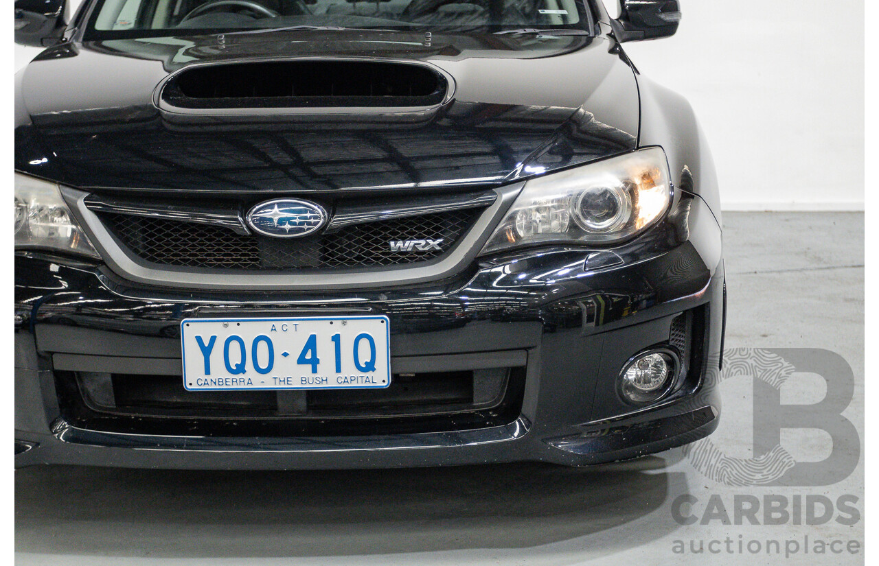 6/2012 Subaru WRX (AWD) MY12 4d Sedan Obsidian Black Pearl Turbo 2.5L