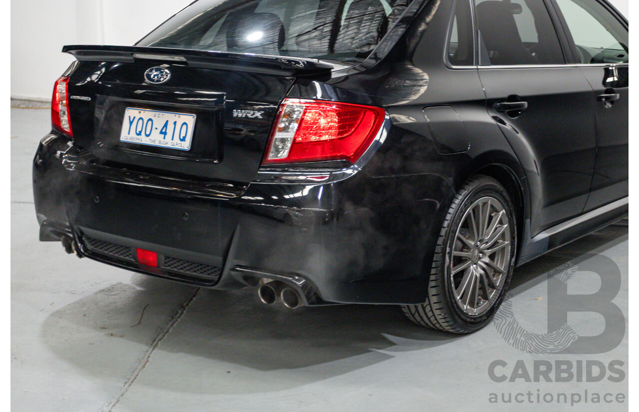 6/2012 Subaru WRX (AWD) MY12 4d Sedan Obsidian Black Pearl Turbo 2.5L