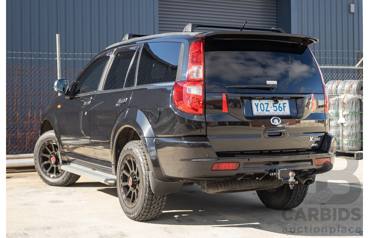 6/2010 Great Wall X240 (4x4) CC6461KY 4d Wagon Crystal Black 2.4L