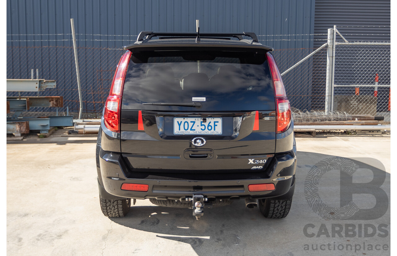 6/2010 Great Wall X240 (4x4) CC6461KY 4d Wagon Crystal Black 2.4L
