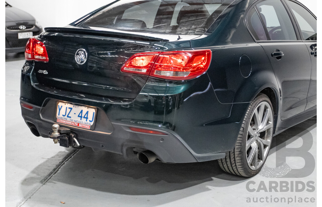 12/2013 Holden Commodore SV6 RWD VE II MY12.5 4D Sedan Regal Peacock Green 3.6L