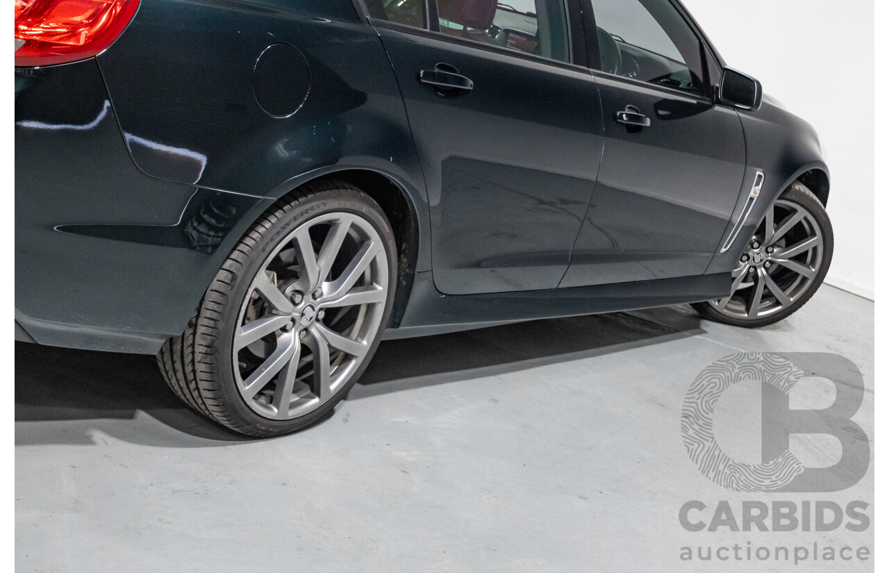 12/2013 Holden Commodore SV6 RWD VE II MY12.5 4D Sedan Regal Peacock Green 3.6L