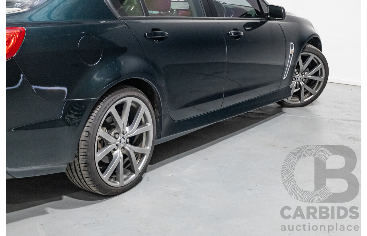 12/2013 Holden Commodore SV6 RWD VE II MY12.5 4D Sedan Regal Peacock Green 3.6L