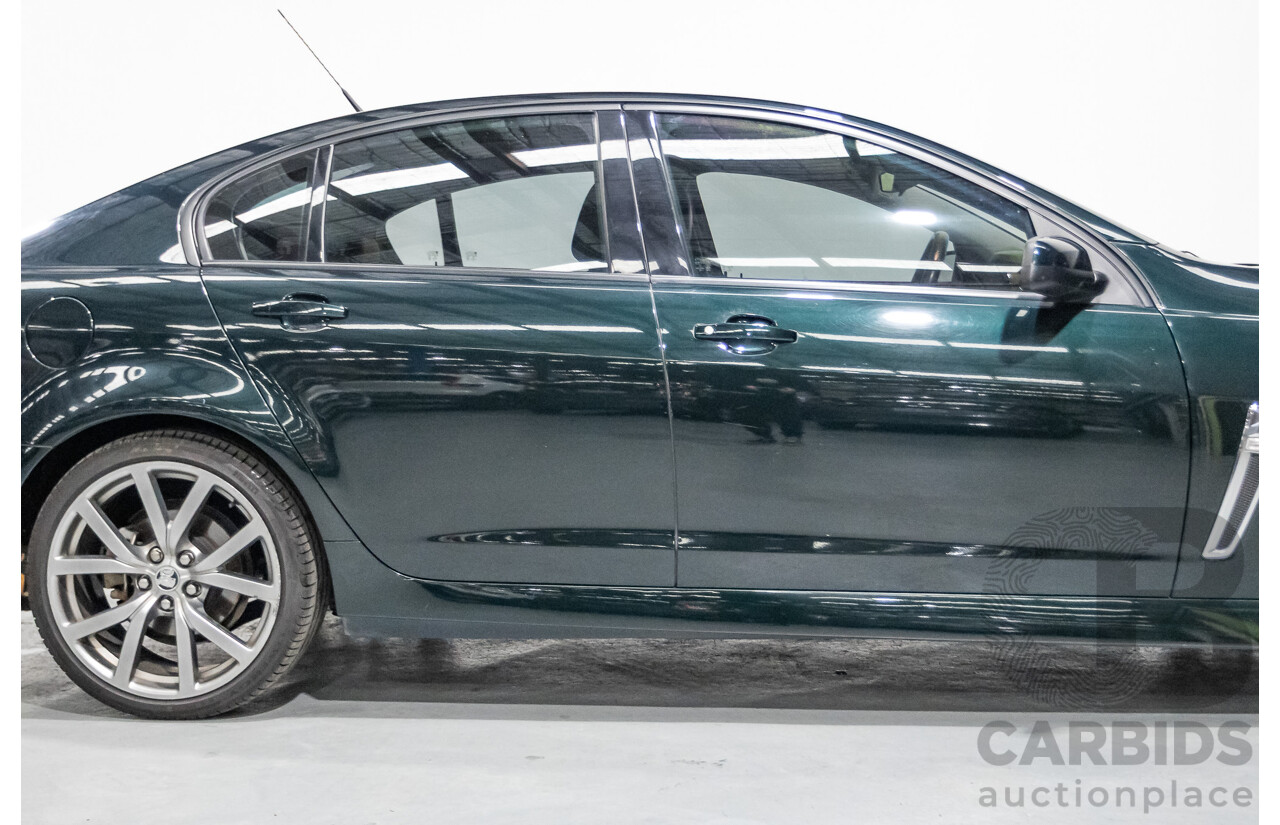 12/2013 Holden Commodore SV6 RWD VE II MY12.5 4D Sedan Regal Peacock Green 3.6L
