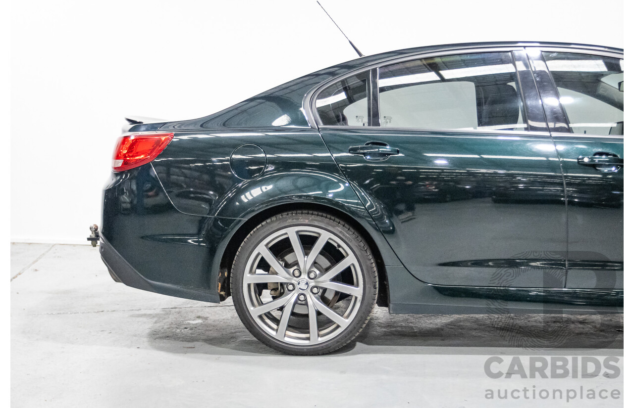 12/2013 Holden Commodore SV6 RWD VE II MY12.5 4D Sedan Regal Peacock Green 3.6L