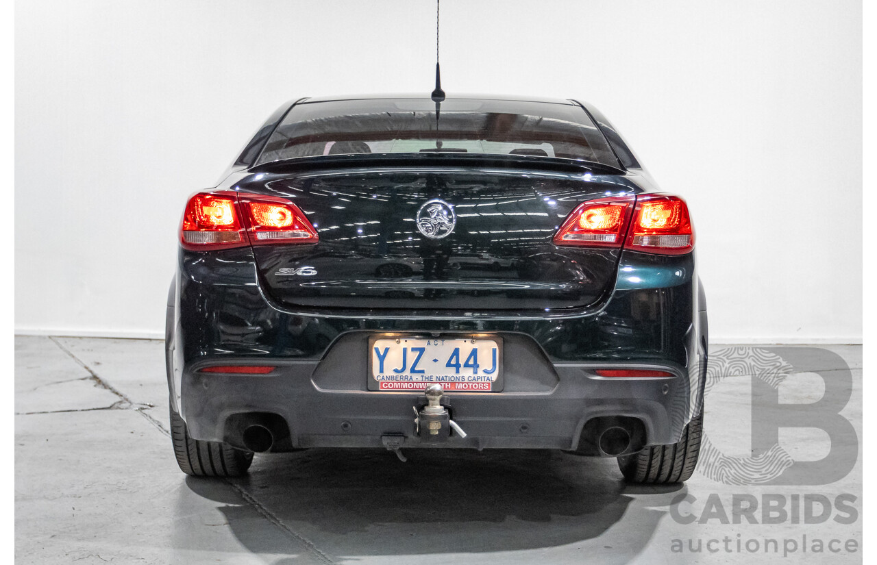 12/2013 Holden Commodore SV6 RWD VE II MY12.5 4D Sedan Regal Peacock Green 3.6L