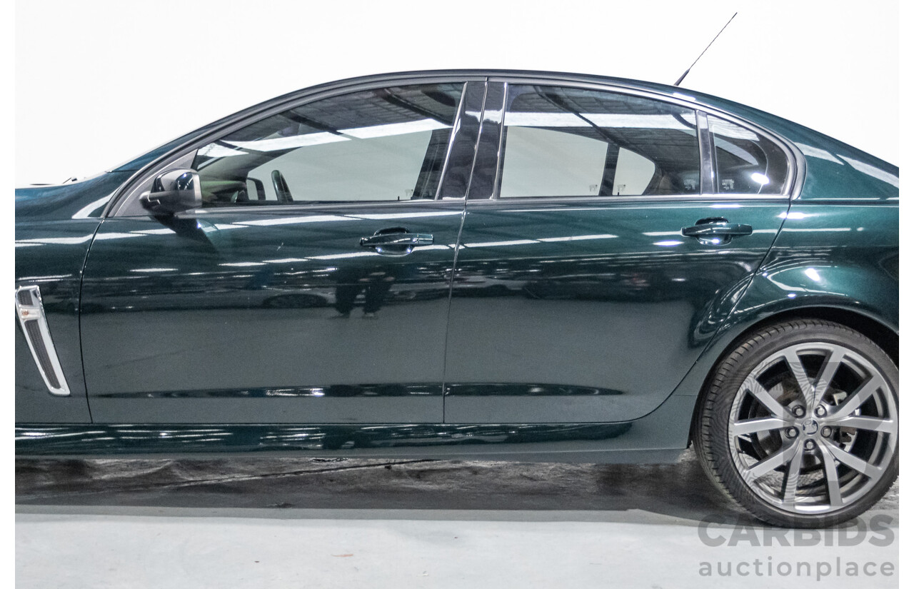 12/2013 Holden Commodore SV6 RWD VE II MY12.5 4D Sedan Regal Peacock Green 3.6L