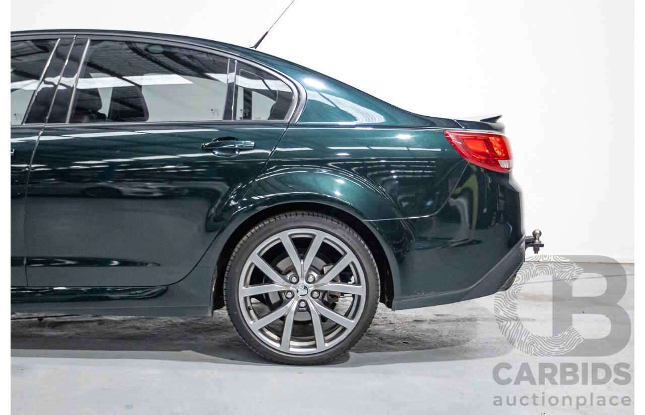 12/2013 Holden Commodore SV6 RWD VE II MY12.5 4D Sedan Regal Peacock Green 3.6L