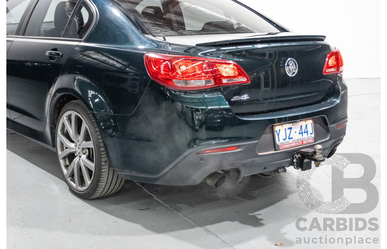 12/2013 Holden Commodore SV6 RWD VE II MY12.5 4D Sedan Regal Peacock Green 3.6L