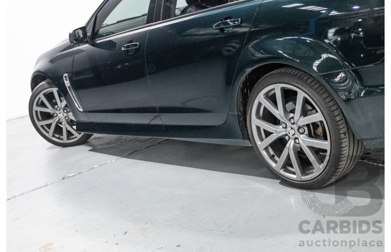 12/2013 Holden Commodore SV6 RWD VE II MY12.5 4D Sedan Regal Peacock Green 3.6L