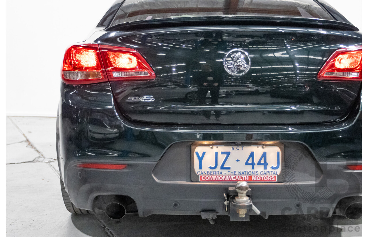 12/2013 Holden Commodore SV6 RWD VE II MY12.5 4D Sedan Regal Peacock Green 3.6L