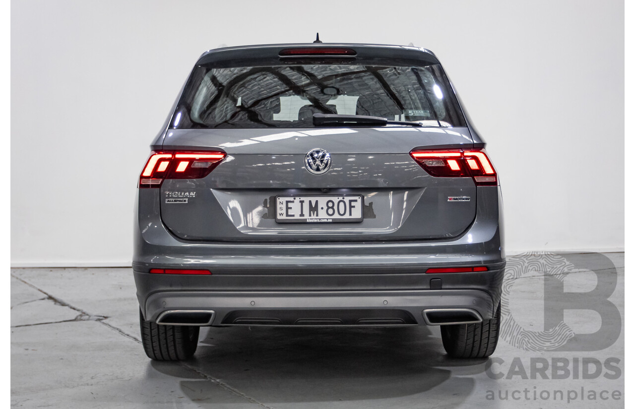 3/2020 Volkswagen Tiguan Allspace 132 TSI Comfortline (AWD) 5NA MY20 4d Wagon Platinum Gray Metallic Turbo 2.0L - 7 Seater