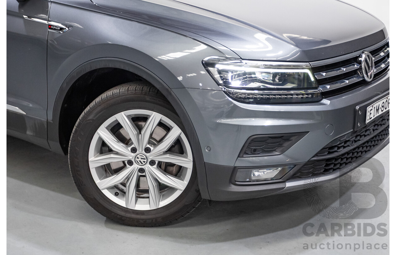3/2020 Volkswagen Tiguan Allspace 132 TSI Comfortline (AWD) 5NA MY20 4d Wagon Platinum Gray Metallic Turbo 2.0L - 7 Seater