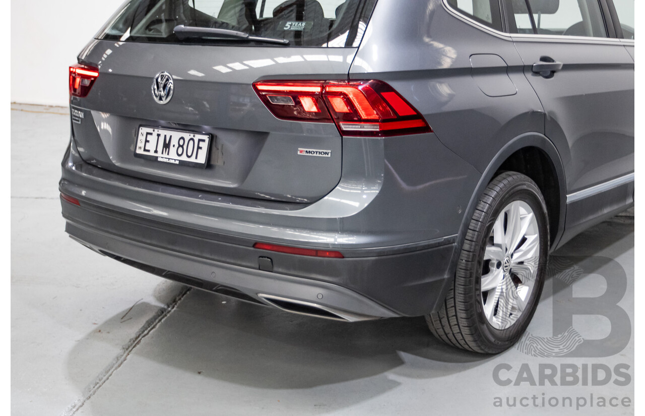 3/2020 Volkswagen Tiguan Allspace 132 TSI Comfortline (AWD) 5NA MY20 4d Wagon Platinum Gray Metallic Turbo 2.0L - 7 Seater