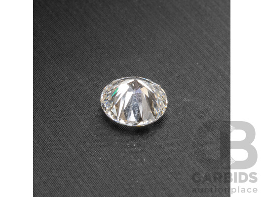 1.05ct Round Brilliant Cut Lab Diamond with Diamond Report