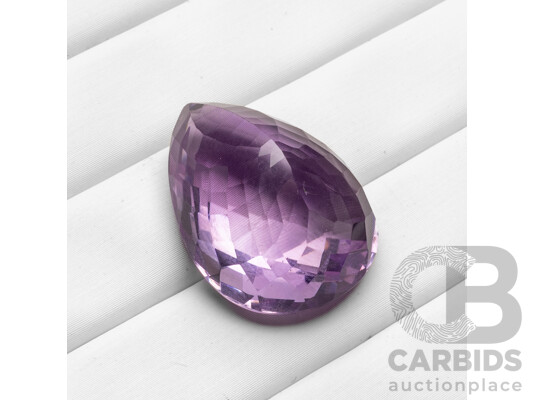 35.05ct Rose Pear Cut Natural Amethyst
