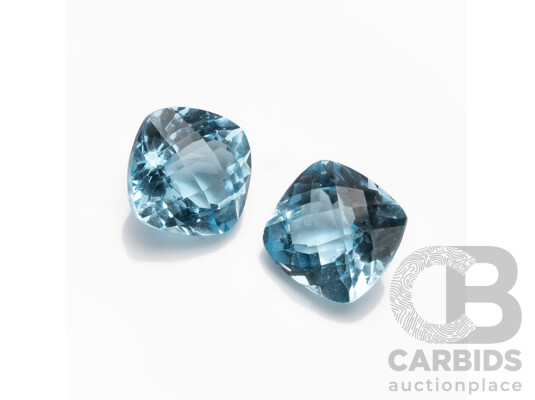9.90cts of Cushion Rose Cut Natural Topazes