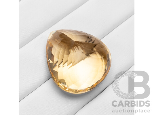 39.00ct Pear Cut Natural Citrine