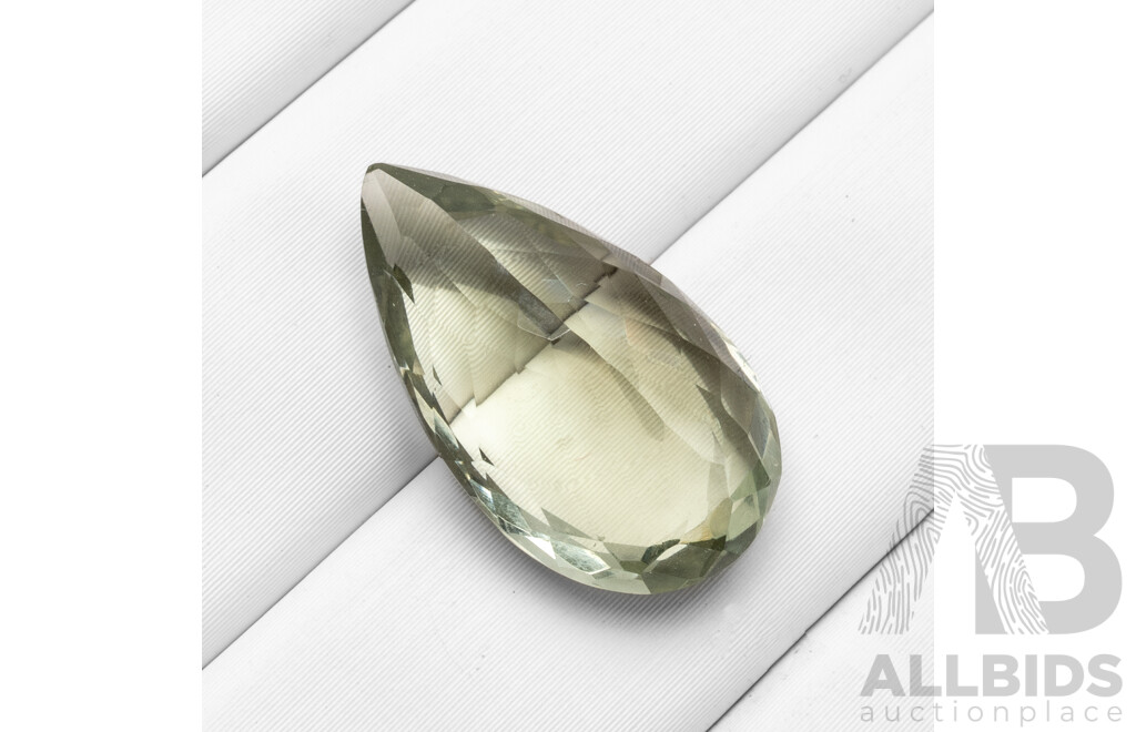 9.15ct Pear Cut Natural Green Amethyst