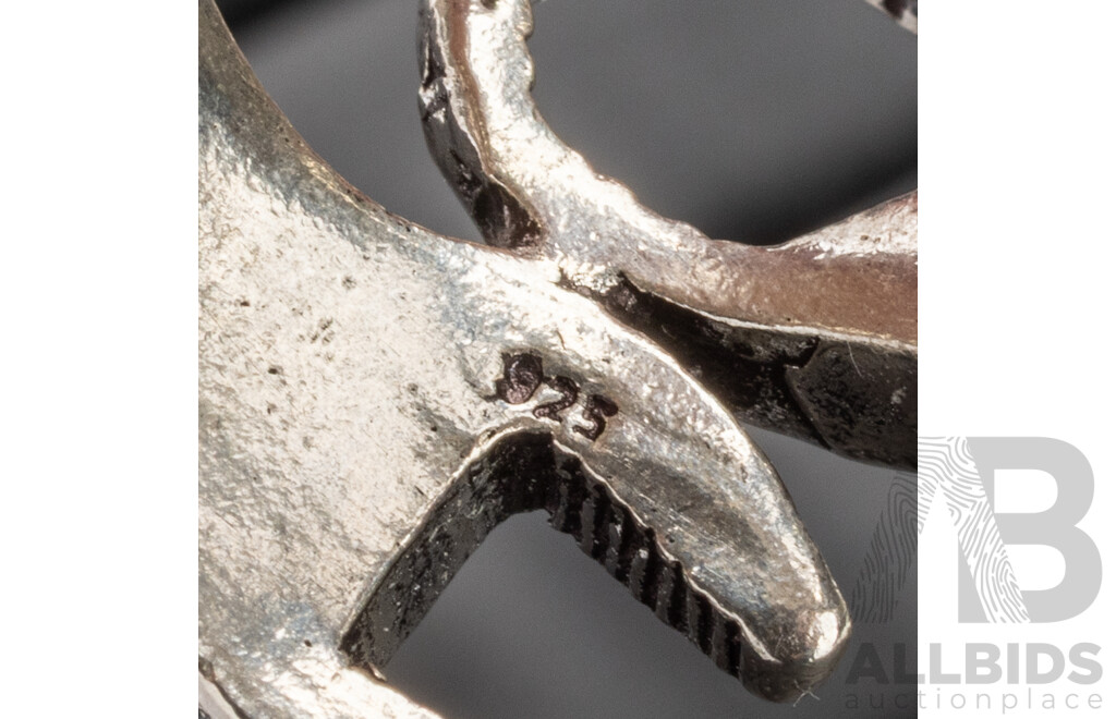 925 Sterling Silver Ring Spanner/Wrench Ring - Size O - 7.61gms