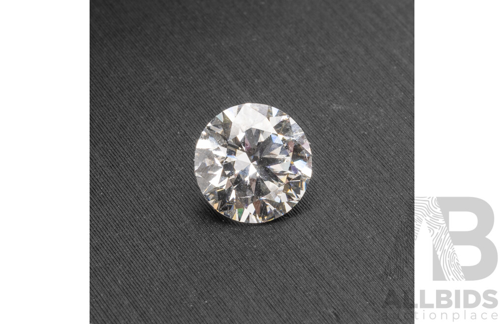 1.05ct Round Brilliant Cut Lab Diamond with Diamond Report