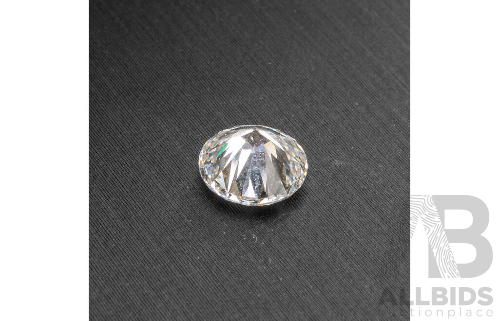 1.05ct Round Brilliant Cut Lab Diamond with Diamond Report