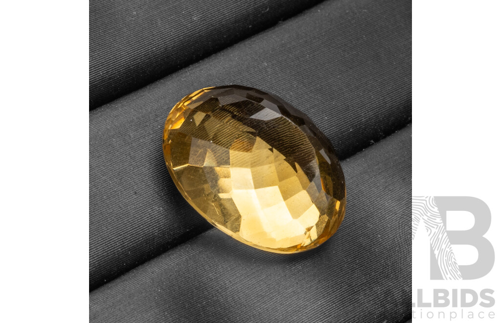 13.2ct Oval Cut Natural Citrine