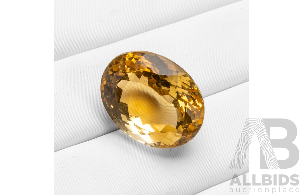 13.2ct Oval Cut Natural Citrine
