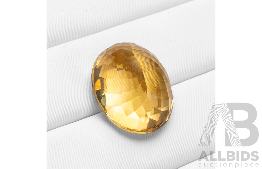 13.2ct Oval Cut Natural Citrine