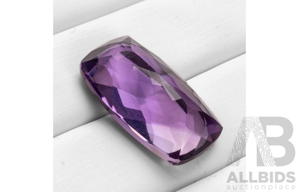 12.40ct Elongated Cushion Cut Natural Amethyst
