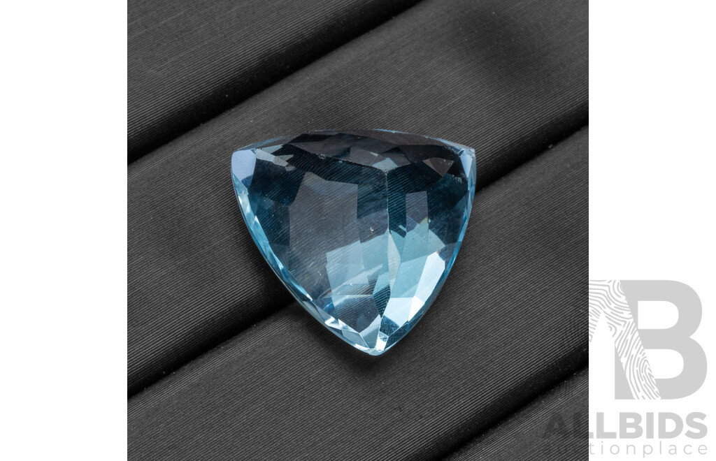 19.20ct Trillion Cut Natural Sky Blue Topaz