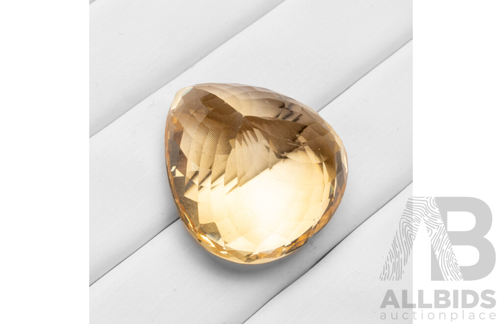 39.00ct Pear Cut Natural Citrine