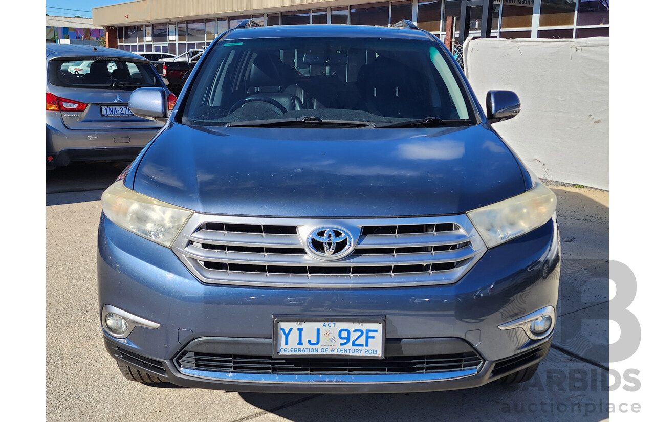 11/2011 Toyota Kluger Grande (4x4) GSU45R MY11 UPGRADE 4d Wagon Blue 3.5L
