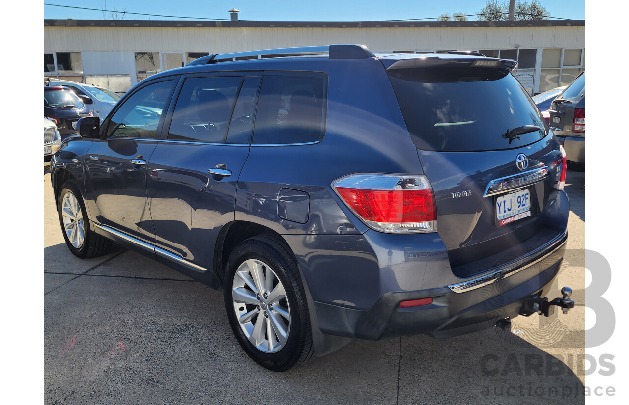 11/2011 Toyota Kluger Grande (4x4) GSU45R MY11 UPGRADE 4d Wagon Blue 3.5L