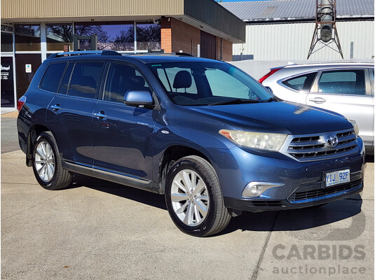11/2011 Toyota Kluger Grande (4x4) GSU45R MY11 UPGRADE 4d Wagon Blue 3.5L