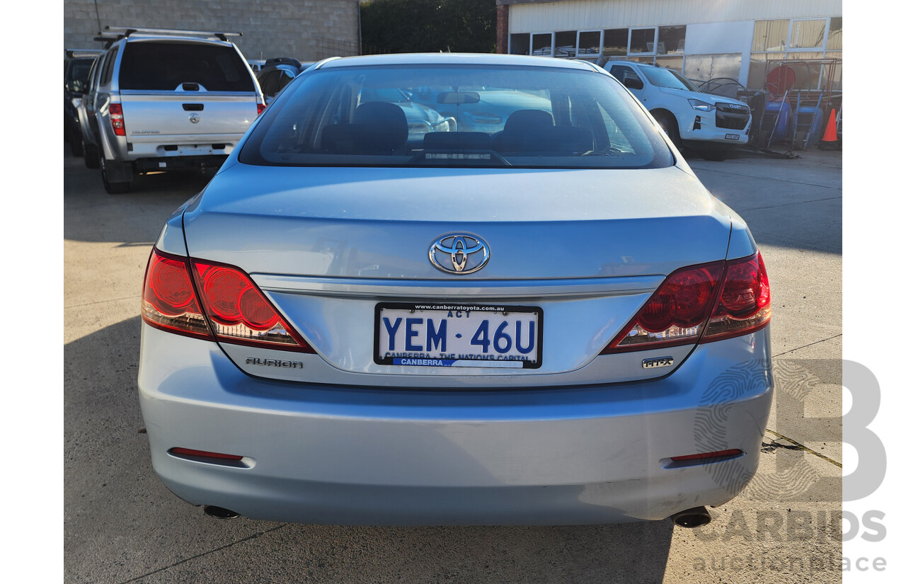 09/2008 Toyota Aurion AT-X GSV40R 4d Sedan Blue 3.5L