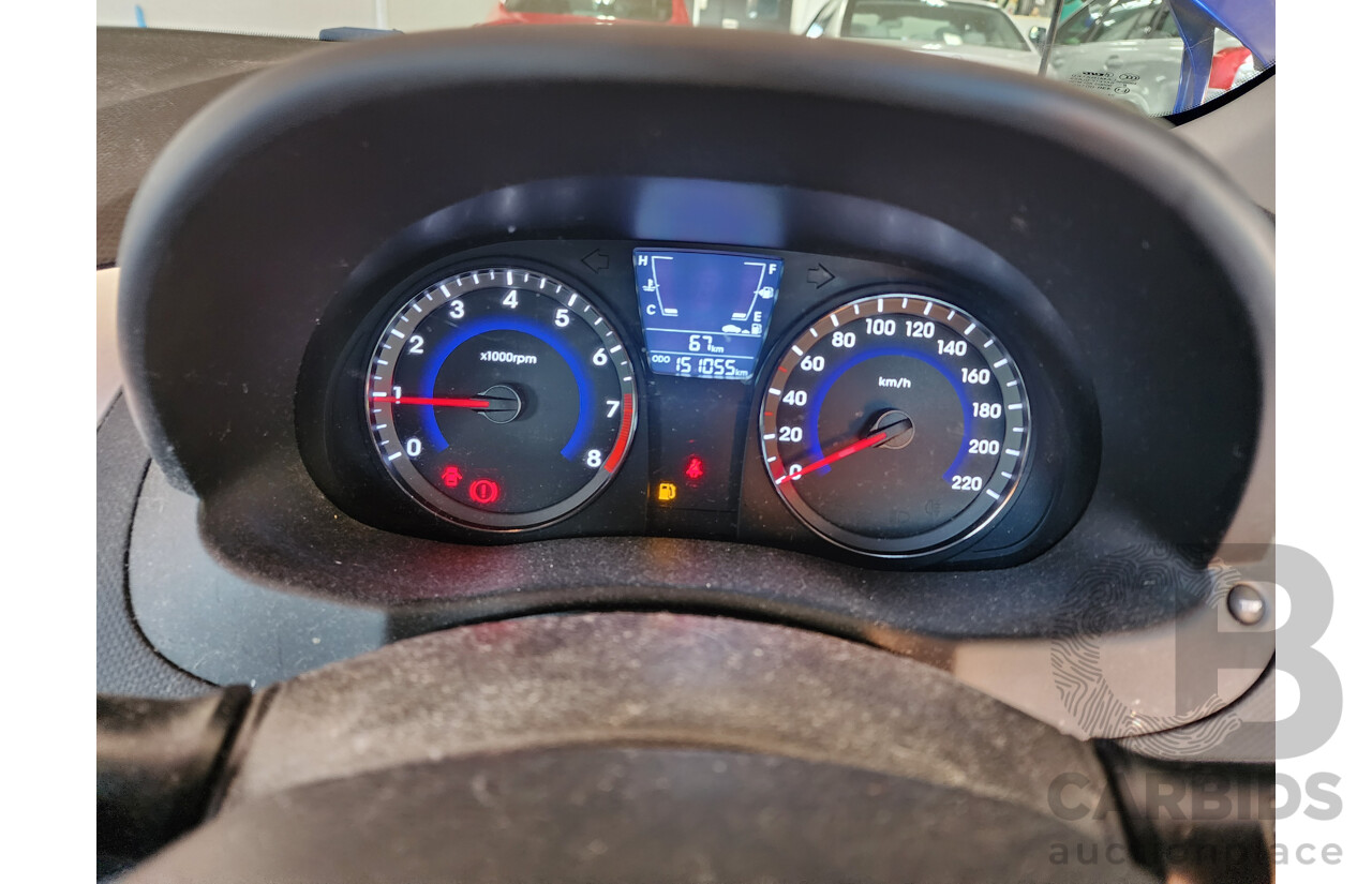 12/2013 Hyundai Accent Active RB2 5d Hatchback Blue 1.6L