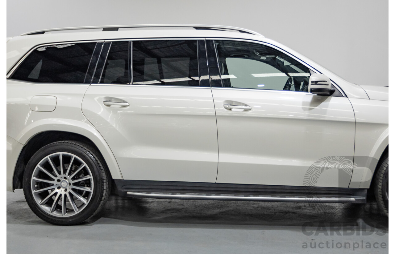 7/2016 Mercedes-Benz GLS500 4MATIC AMG Pack (AWD) X166 4d Wagon Designo Diamond White Metallic Twin Turbo V8 4.7L - 7 Seater