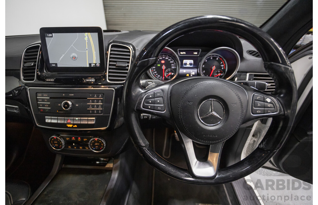 7/2016 Mercedes-Benz GLS500 4MATIC AMG Pack (AWD) X166 4d Wagon Designo Diamond White Metallic Twin Turbo V8 4.7L - 7 Seater