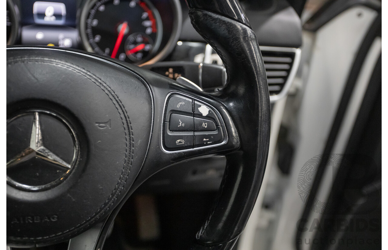 7/2016 Mercedes-Benz GLS500 4MATIC AMG Pack (AWD) X166 4d Wagon Designo Diamond White Metallic Twin Turbo V8 4.7L - 7 Seater