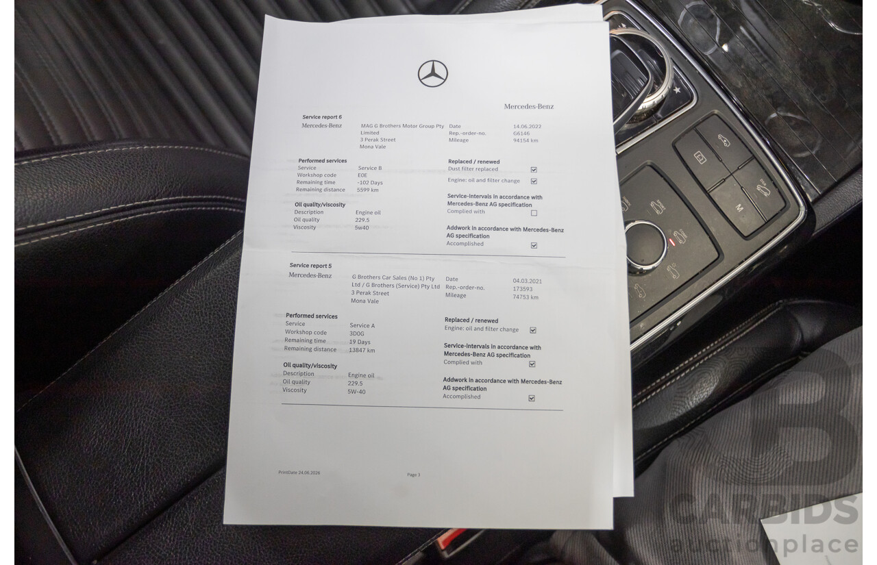 7/2016 Mercedes-Benz GLS500 4MATIC AMG Pack (AWD) X166 4d Wagon Designo Diamond White Metallic Twin Turbo V8 4.7L - 7 Seater