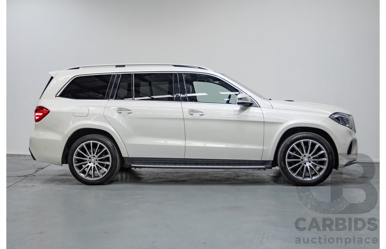 7/2016 Mercedes-Benz GLS500 4MATIC AMG Pack (AWD) X166 4d Wagon Designo Diamond White Metallic Twin Turbo V8 4.7L - 7 Seater