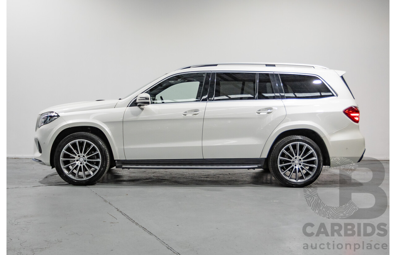 7/2016 Mercedes-Benz GLS500 4MATIC AMG Pack (AWD) X166 4d Wagon Designo Diamond White Metallic Twin Turbo V8 4.7L - 7 Seater