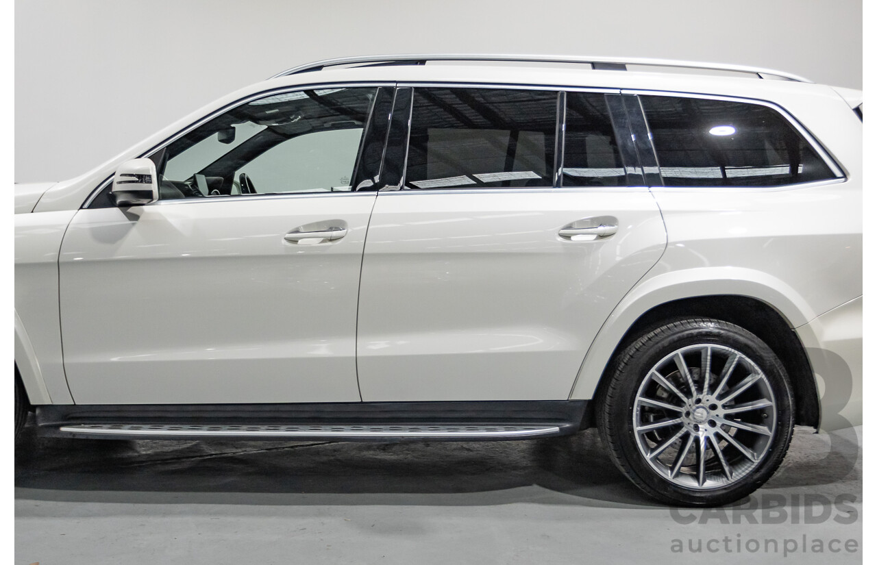 7/2016 Mercedes-Benz GLS500 4MATIC AMG Pack (AWD) X166 4d Wagon Designo Diamond White Metallic Twin Turbo V8 4.7L - 7 Seater