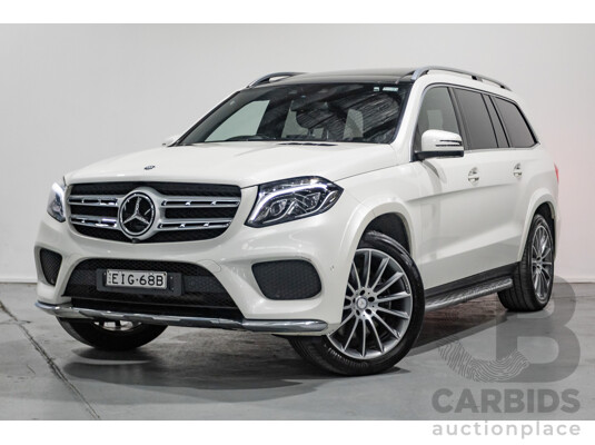7/2016 Mercedes-Benz GLS500 4MATIC AMG Pack (AWD) X166 4d Wagon Designo Diamond White Metallic Twin Turbo V8 4.7L - 7 Seater