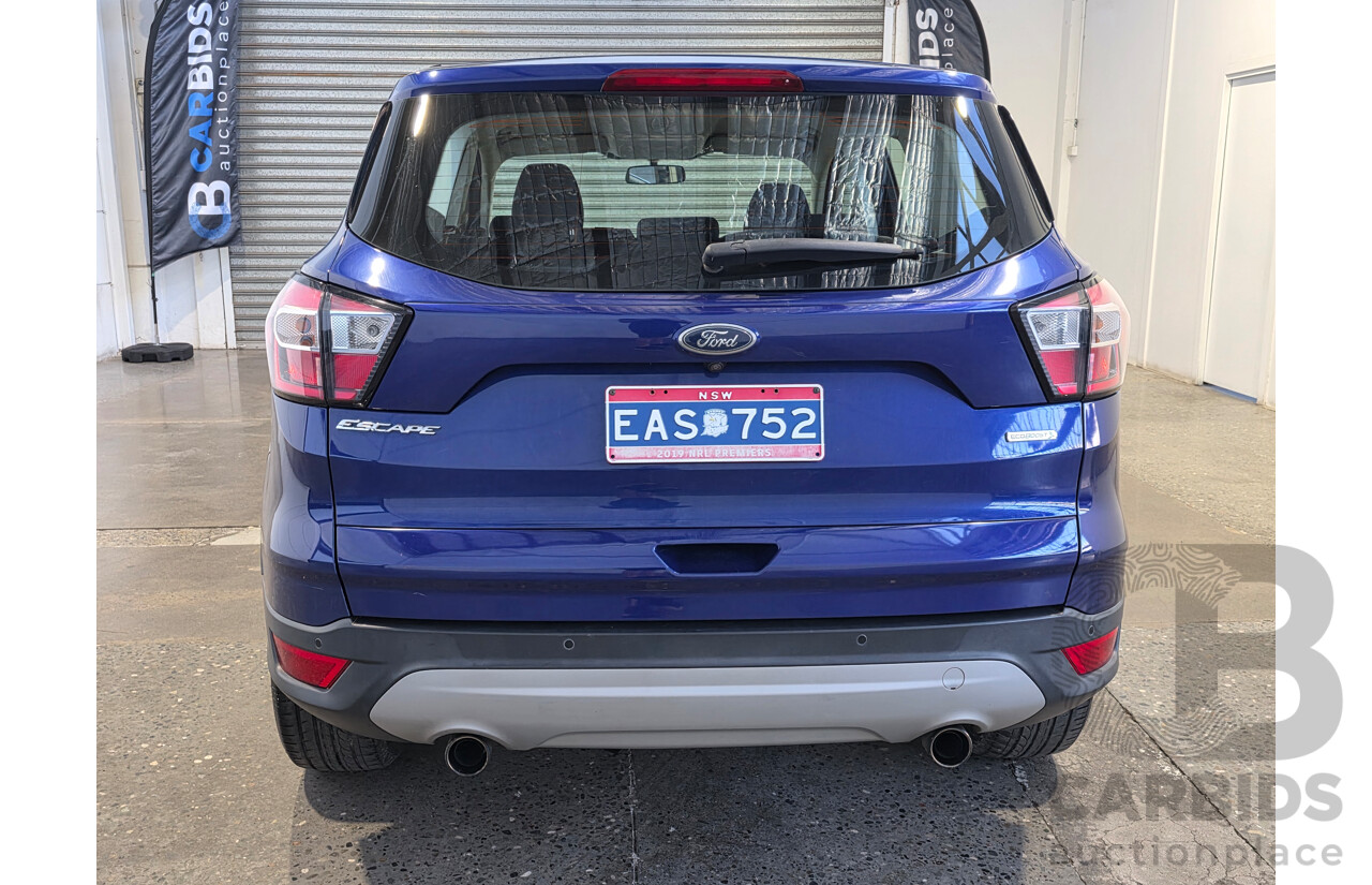 07/2017 Ford Escape Ambiente (FWD) ZG 4D Wagon Lightning Blue Metallic Turbo 1.5L