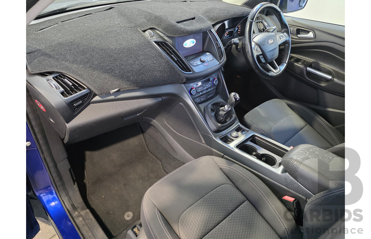 07/2017 Ford Escape Ambiente (FWD) ZG 4D Wagon Lightning Blue Metallic Turbo 1.5L